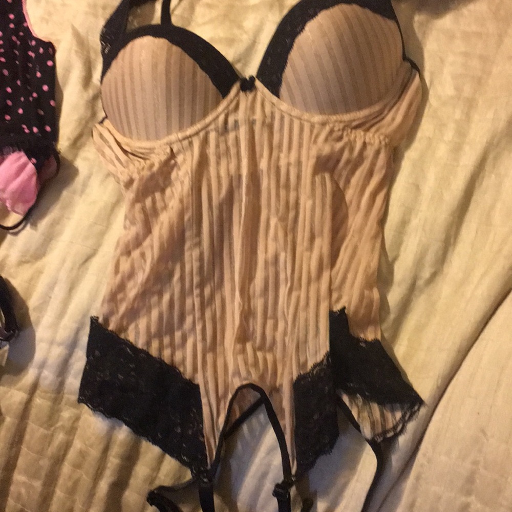 Nightee with attached garter